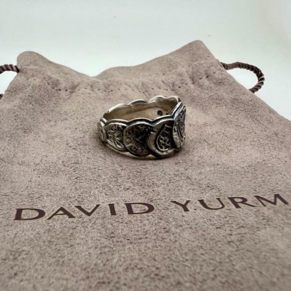 David Yurman Shipwreck Coin Band Ring - Picture 2 of 4